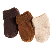 HelloBaby Unisex Pack of 3 Socks - Beige - Miu Mau Collectibles