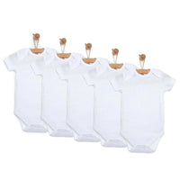 HelloBaby Unisex Short Sleeve Bodysuit 5 pcs - Miu Mau Collectibles