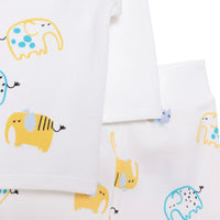 HelloBaby Unisex Wrapover Top - Footed Bottom - Ecru - Miu Mau Collectibles