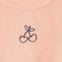 HelloBaby Winter Cherry Blouse - Leggings - Salmon - Miu Mau Collectibles