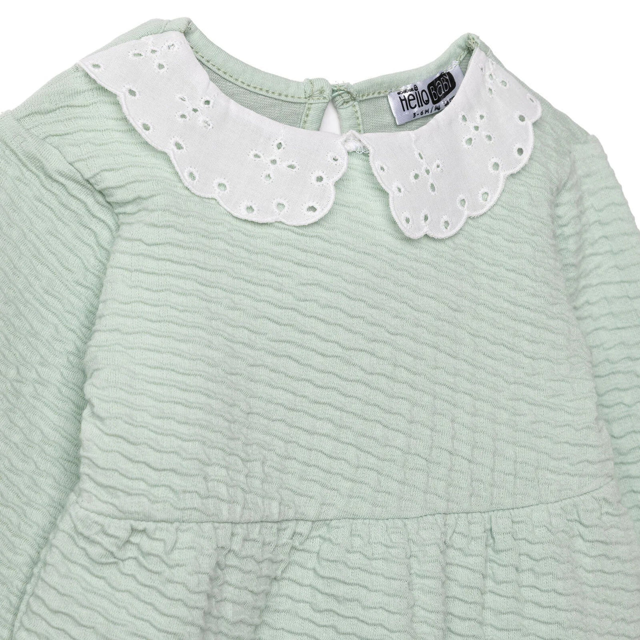 HelloBaby Winter Cherry Dress - Green - Miu Mau Collectibles