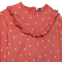 HelloBaby Wintrt Cherry Dress - Coral Printed - Miu Mau Collectibles