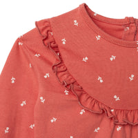 HelloBaby Wintrt Cherry Dress - Coral Printed - Miu Mau Collectibles