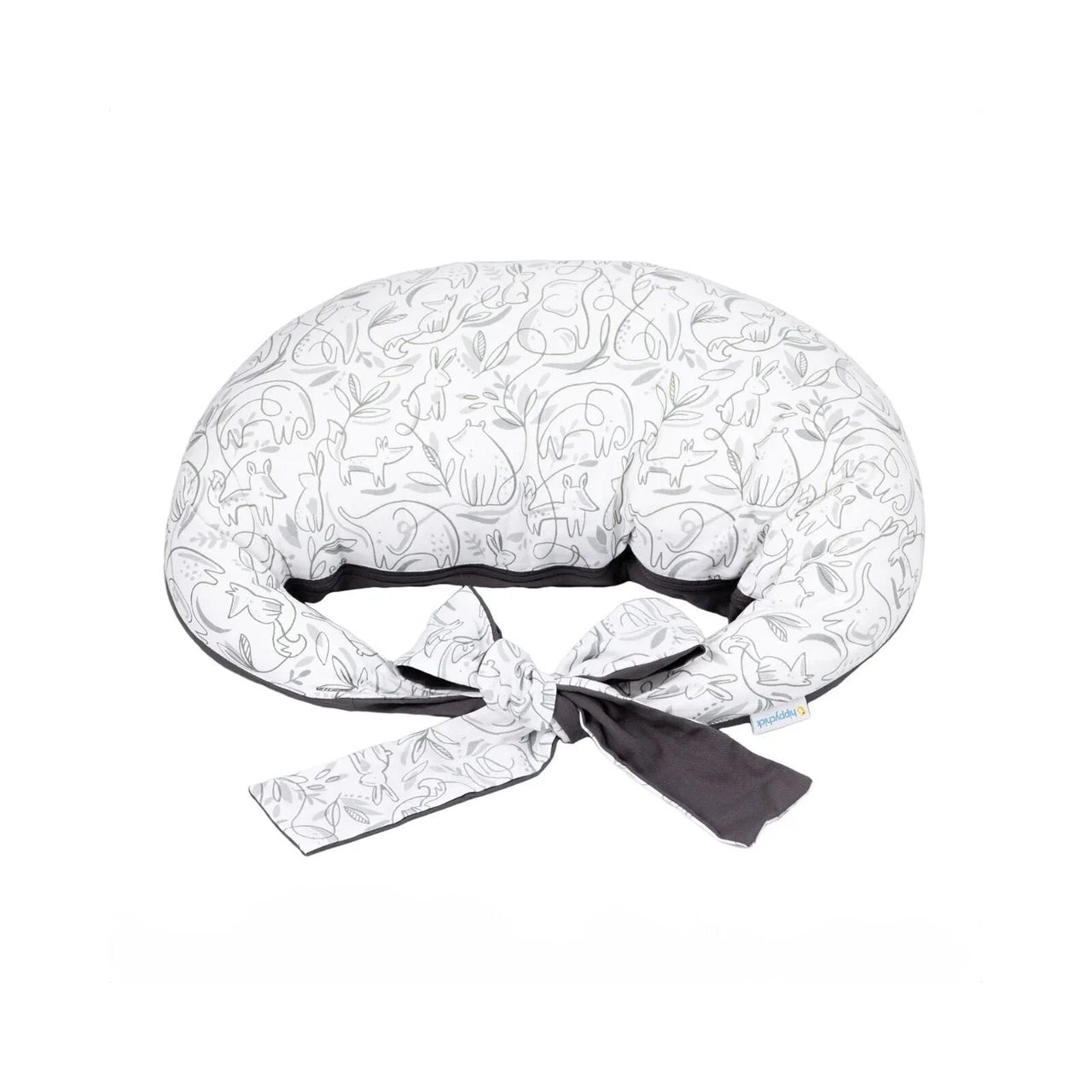 Hippychick Feeding Pillow - Animal Friends Grey - Miu Mau Collectibles