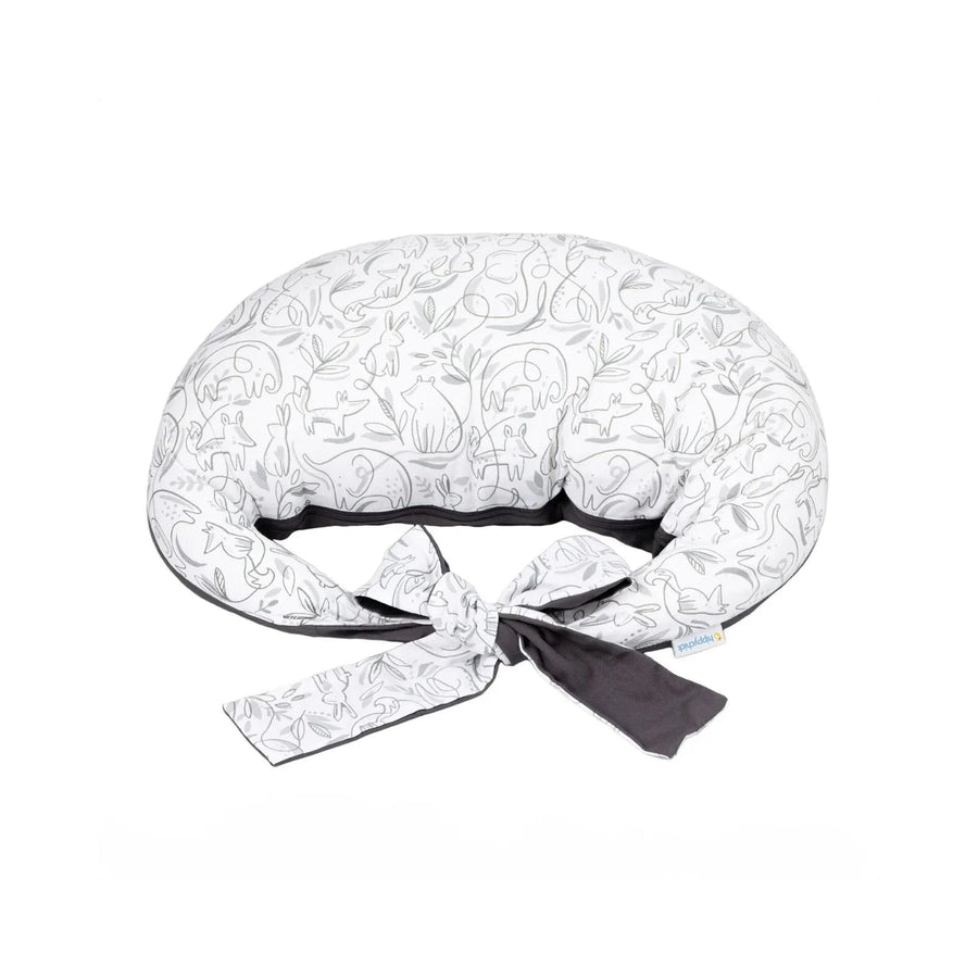 Hippychick Feeding Pillow - Animal Friends Grey - Miu Mau Collectibles