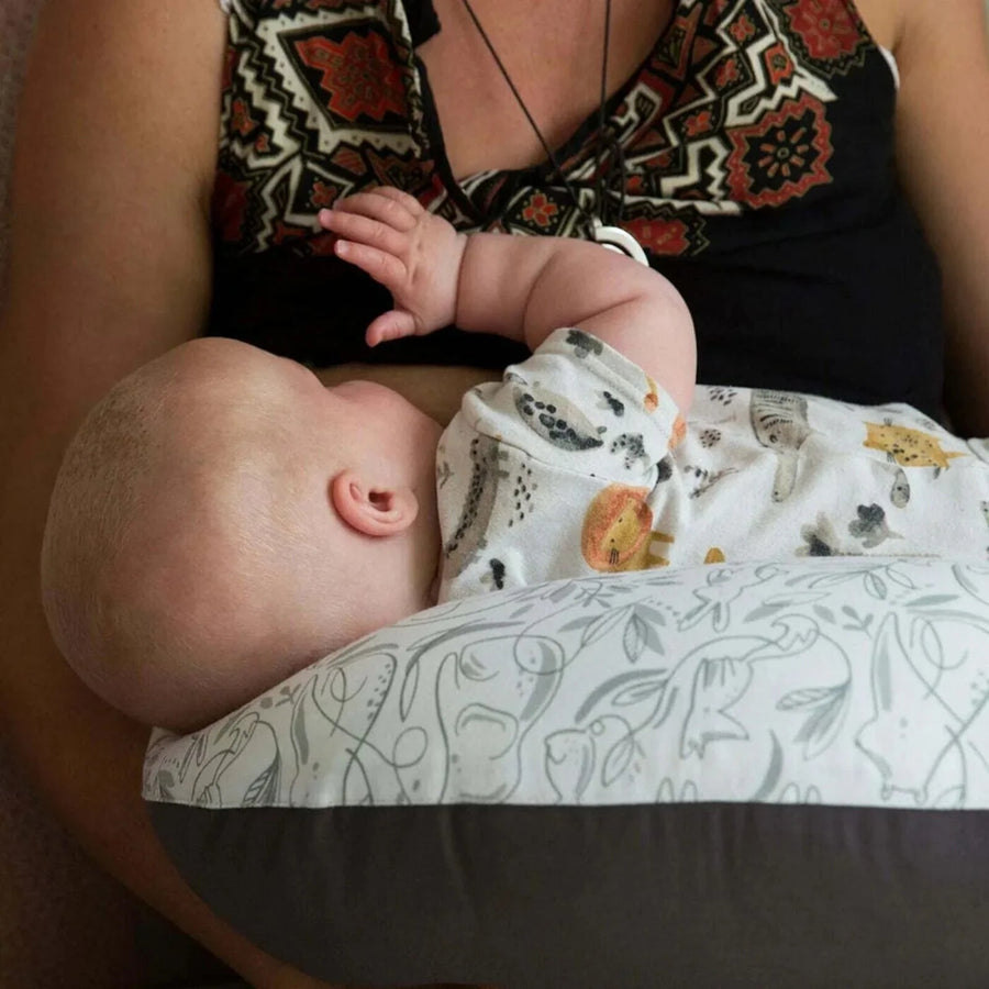 Hippychick Feeding Pillow - Animal Friends Grey - Miu Mau Collectibles