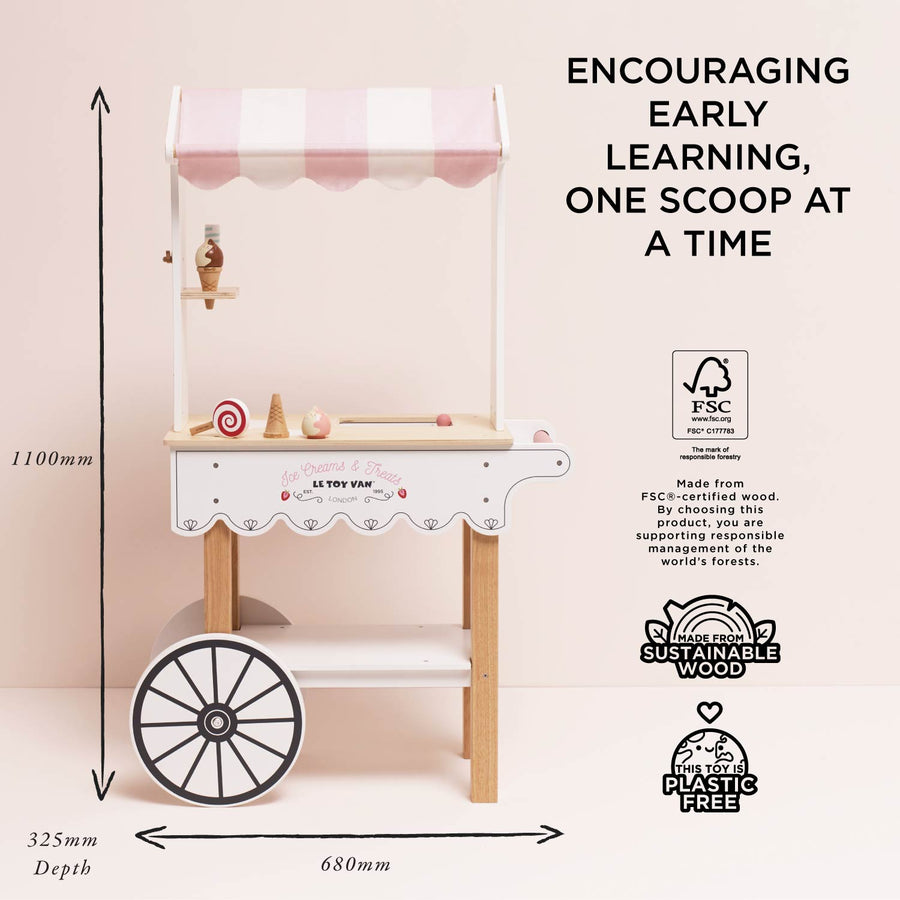 Ice Cream Trolley Market Stall - Miu Mau Collectibles