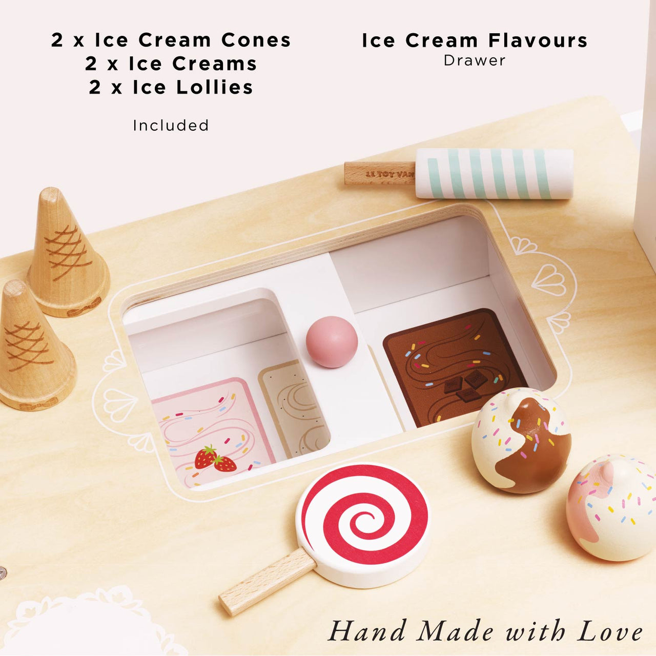 Ice Cream Trolley Market Stall - Miu Mau Collectibles