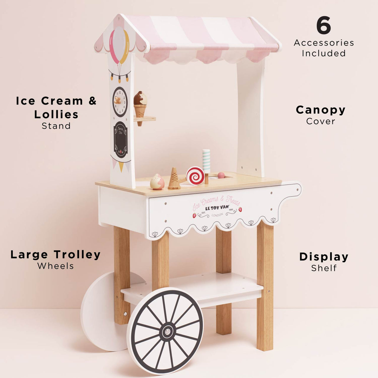 Ice Cream Trolley Market Stall - Miu Mau Collectibles