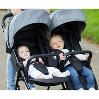 Ickle Bubba Venus Max Double Stroller - Black - Miu Mau Collectibles