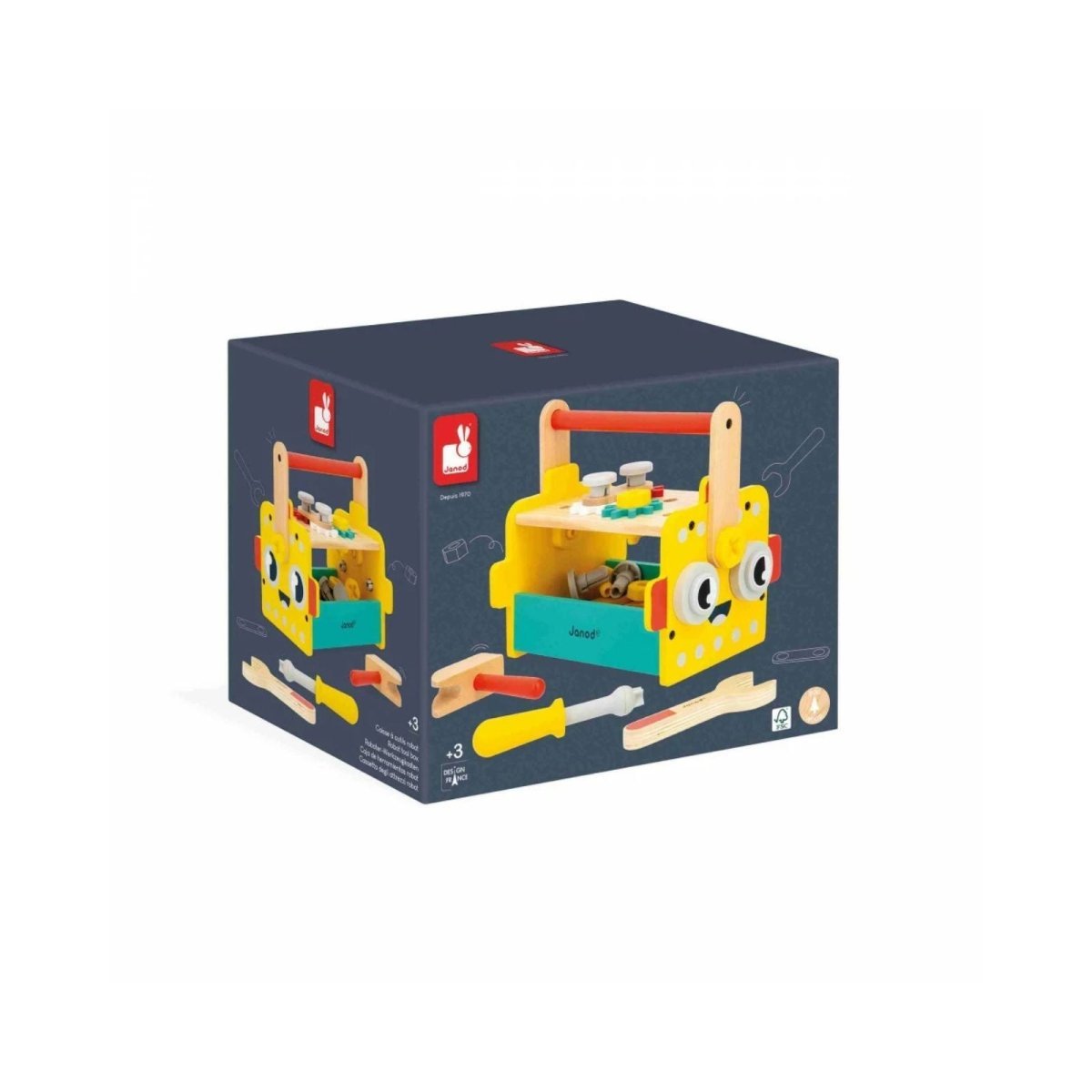 Janod Brico Kids Robot Tool Box - Miu Mau Collectibles