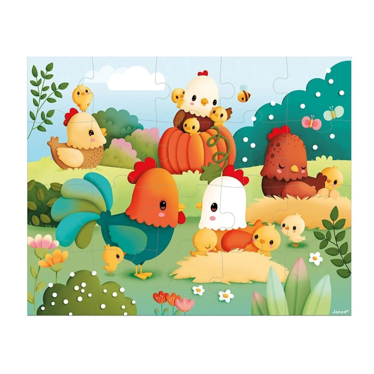 Janod Puzzle Welcome to the Farmyard 20 pcs - Miu Mau Collectibles
