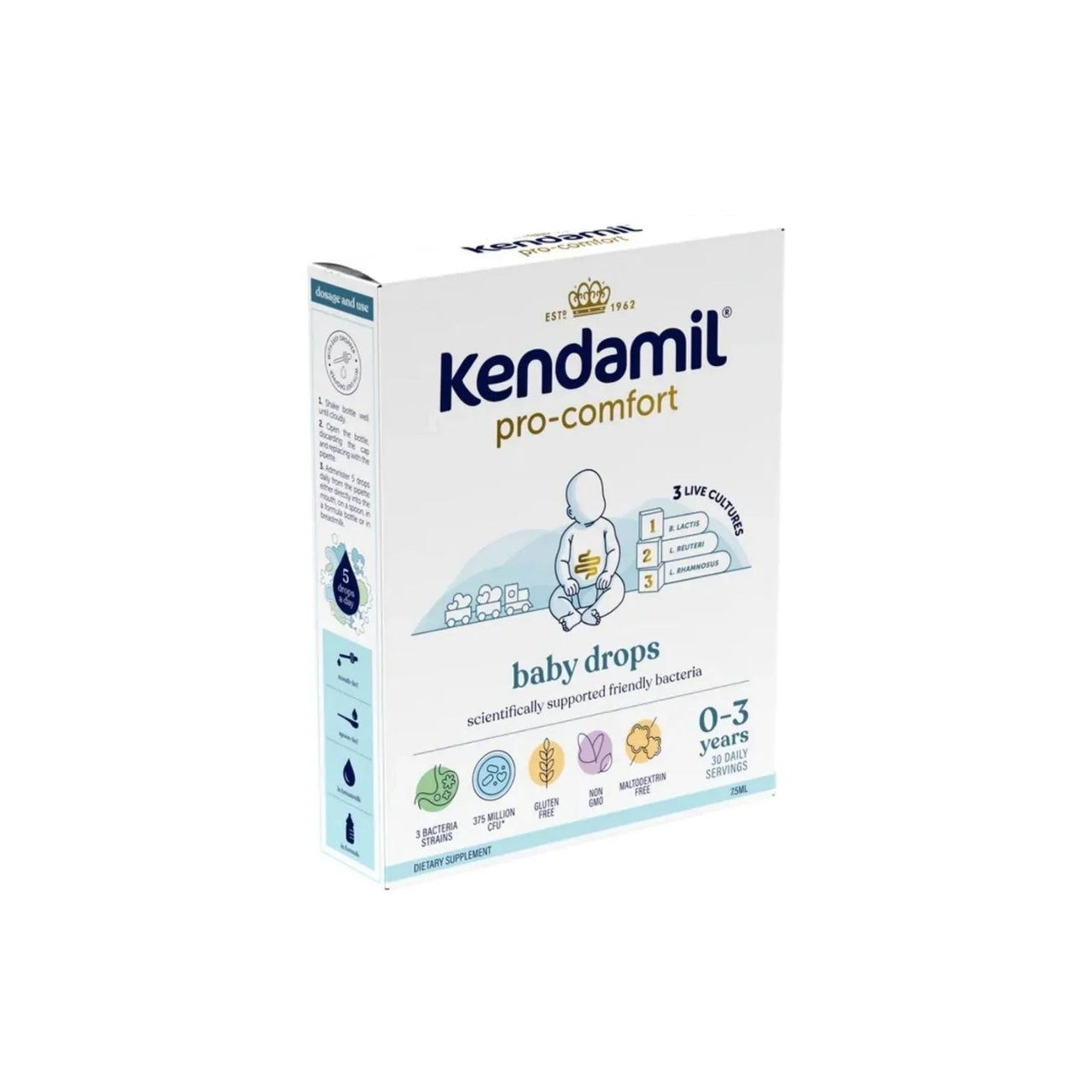 Kendamil Pro Comfort Baby Drops 0 - 3 years 7.5ml - Miu Mau Collectibles