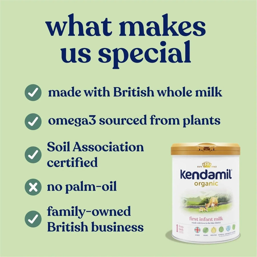 Kendamil Stage 1 Organic First Infant Milk Formula from Birth 800g - Miu Mau Collectibles