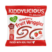 Kiddylicious Strawberry Fruit Wriggles Multi 12+ months 48g (4x12g) - Miu Mau Baby & Kids Store