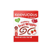 Kiddylicious Strawberry Fruit Wriggles Multi 12+ months 48g (4x12g) - Miu Mau Baby & Kids Store