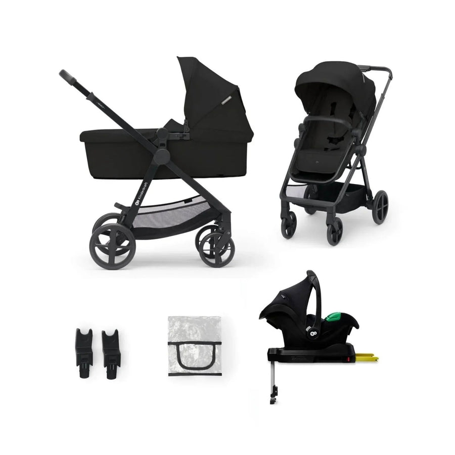 Kinderkraft Newly Mink Pro 4 - in - 1 Travel System - Classic Black - Miu Mau Collectibles