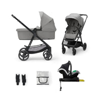 Kinderkraft Newly Mink Pro 4 - in - 1 Travel System - Moonlight Grey - Miu Mau Collectibles