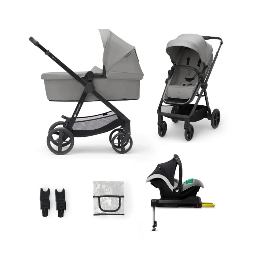 Kinderkraft Newly Mink Pro 4 - in - 1 Travel System - Moonlight Grey - Miu Mau Collectibles
