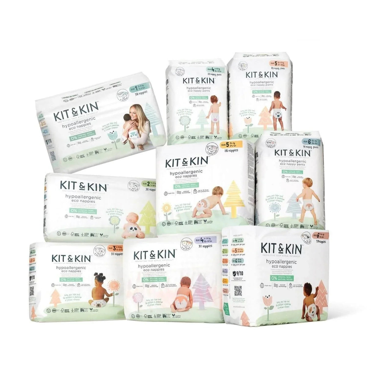 Kit & Kin Nappies Size 2 - 38 nappies - Miu Mau Collectibles