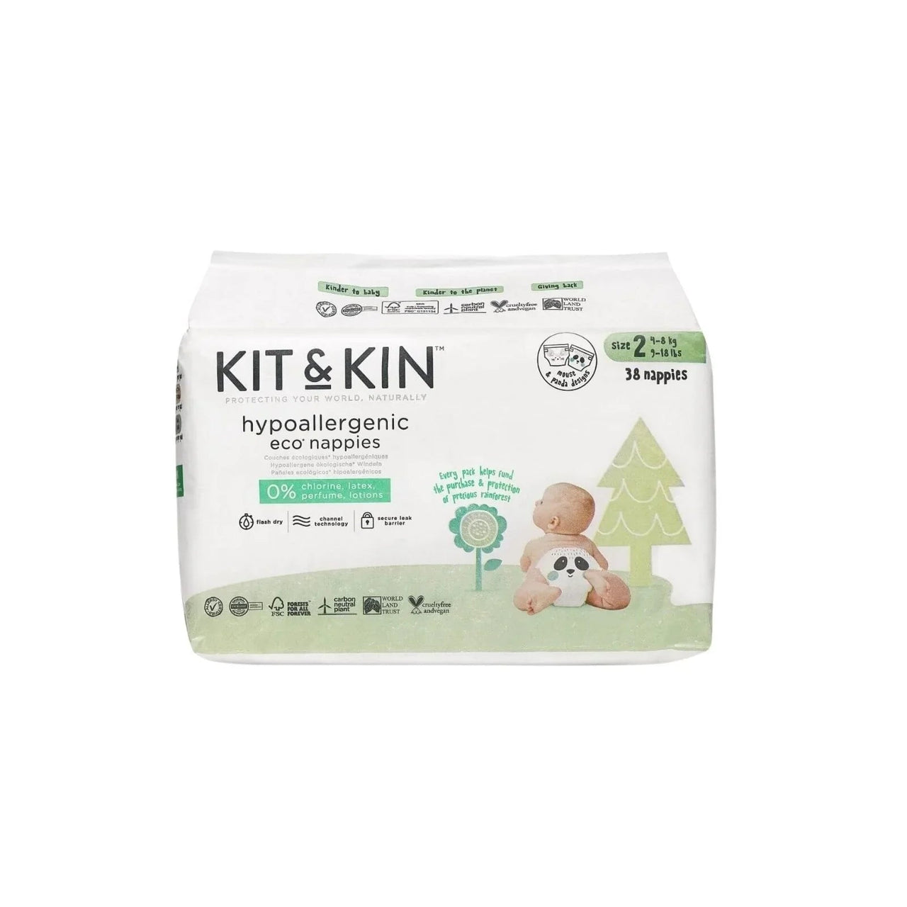 Kit & Kin Nappies Size 2 - 38 nappies - Miu Mau Collectibles