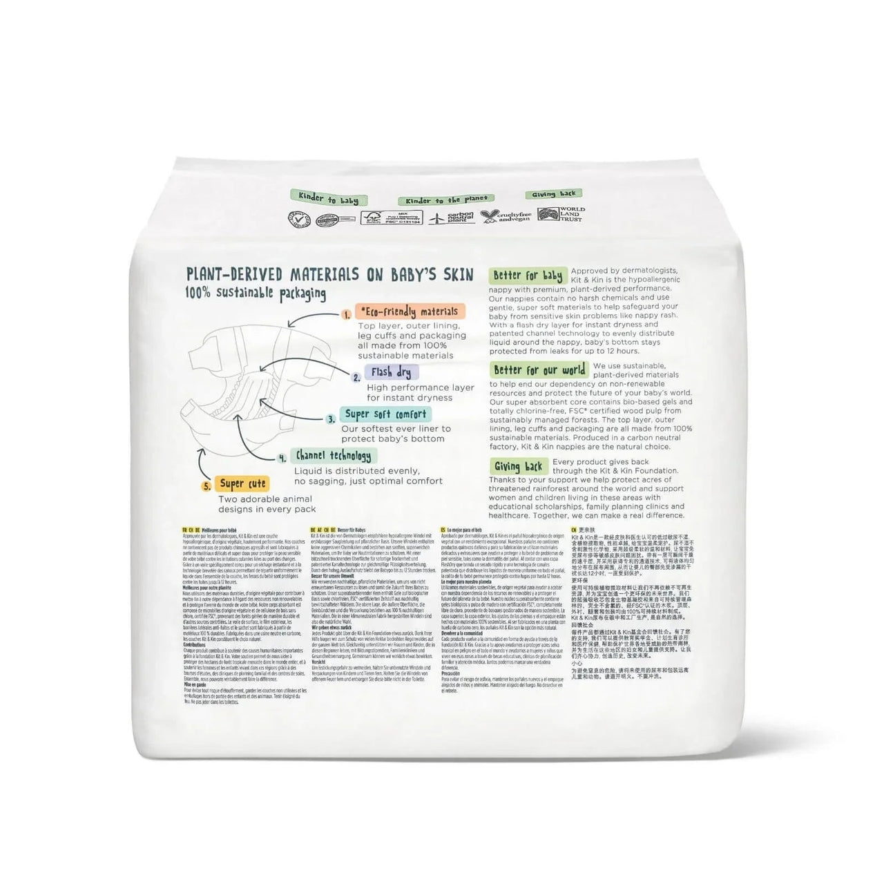 Kit & Kin Nappies Size 4 - 32 nappies - Miu Mau Collectibles
