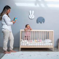 Kukka Natural Wood 2 - Level Cot 60x120 cm - Miu Mau Collectibles