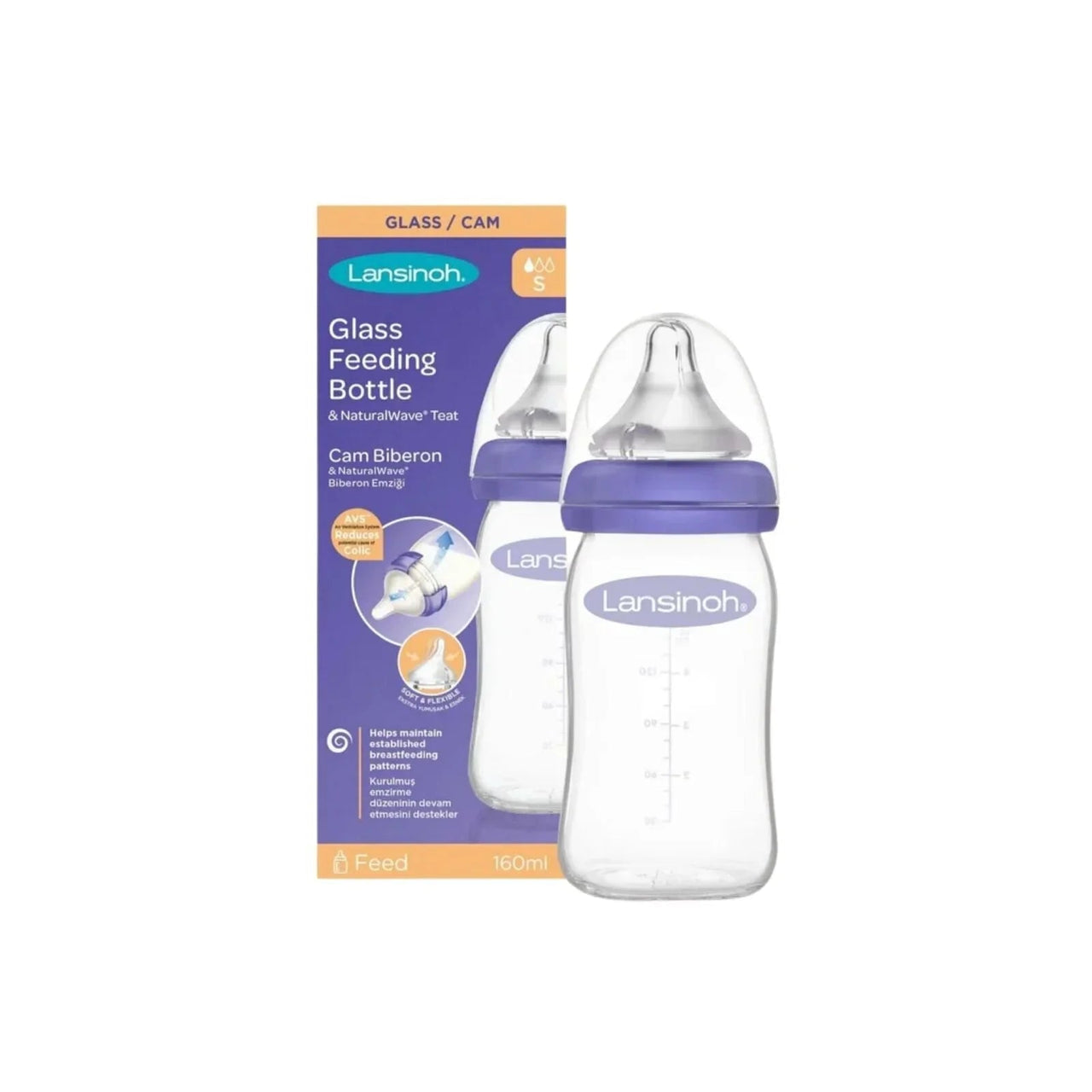 Lansinoh Glass Bottle 160ml - Miu Mau Collectibles