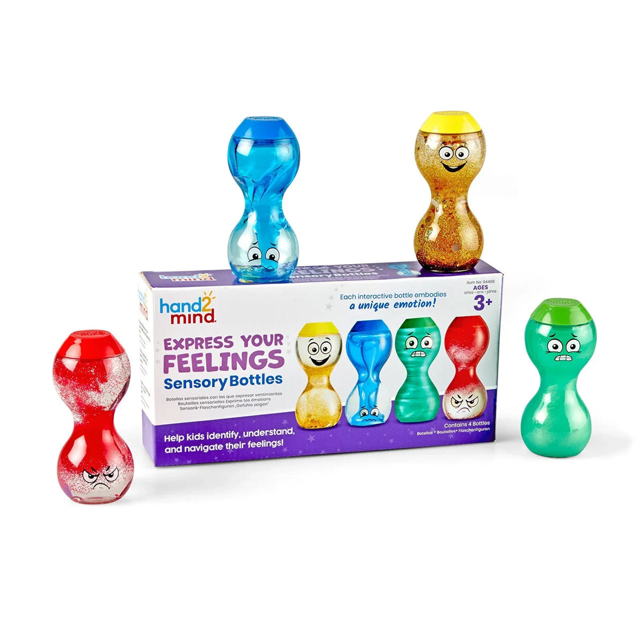 Learning Resources Express Your Feelings Sensory Bottles - Miu Mau Collectibles