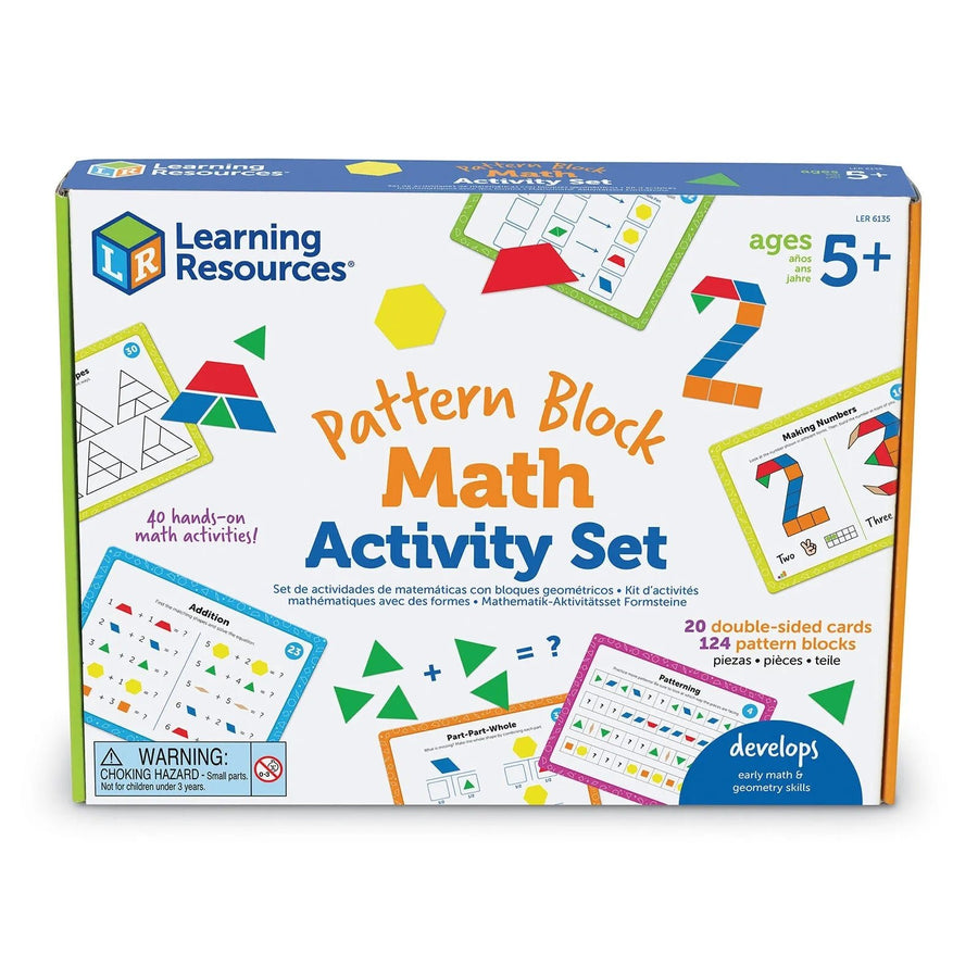 Learning Resources Pattern Block Math Activity Set - Miu Mau Collectibles
