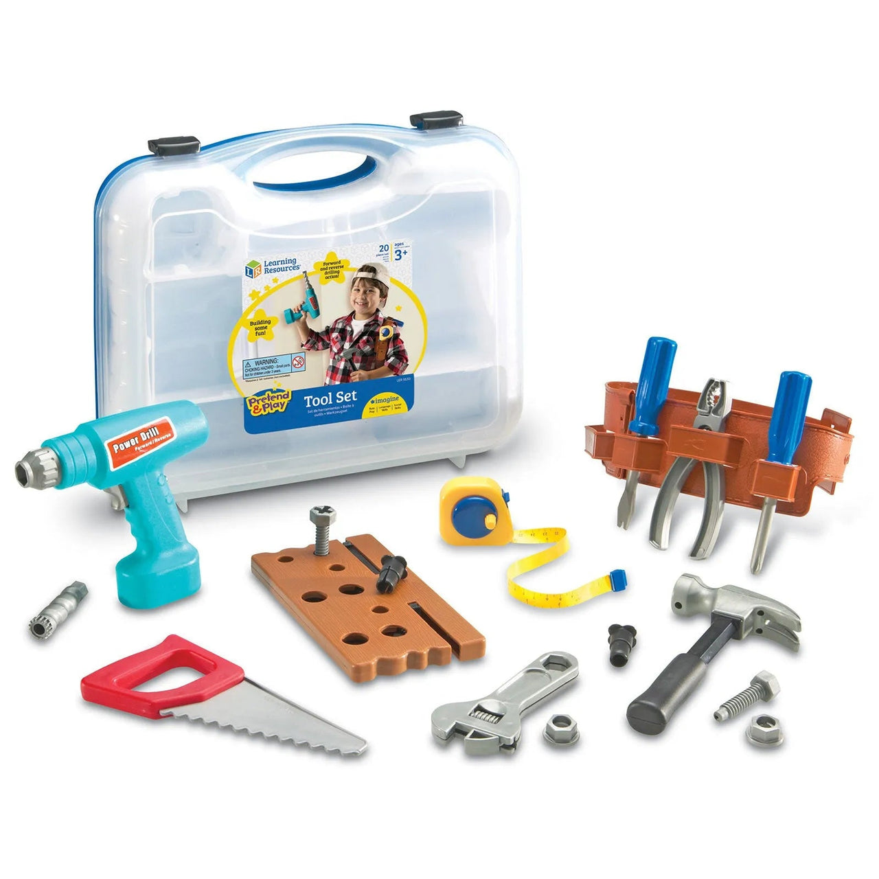 Learning Resources Pretend & Play Work Belt Tool Set - Miu Mau Collectibles