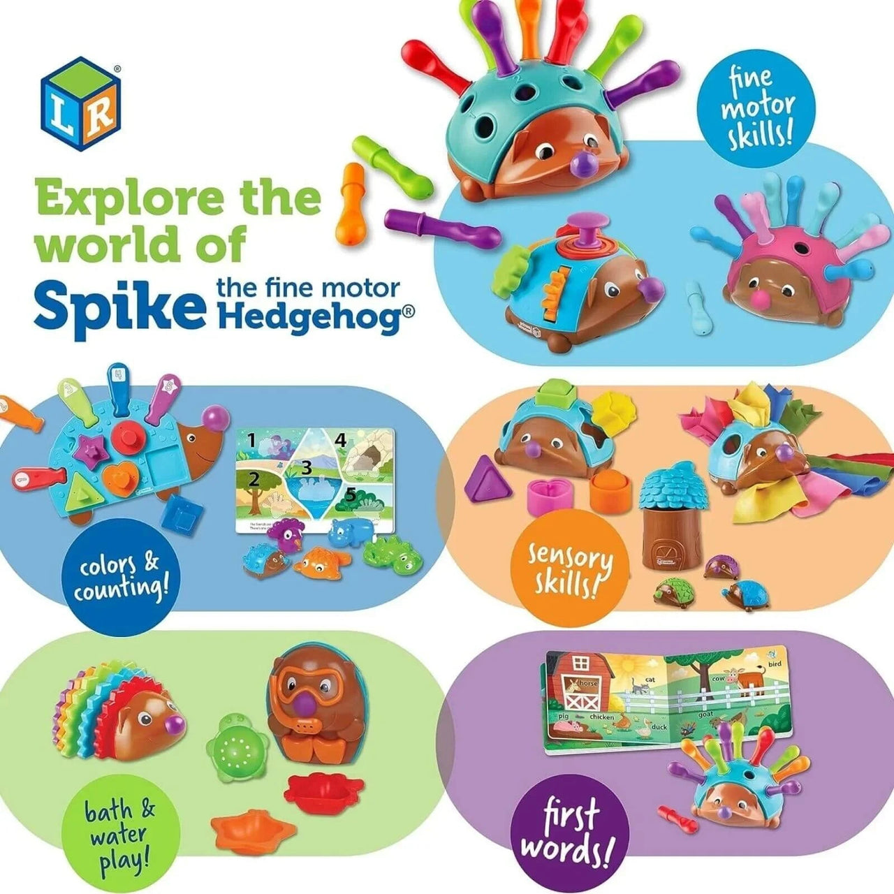 Learning Resources Spike the Fine Motor Hedgehog First Word - Miu Mau Collectibles