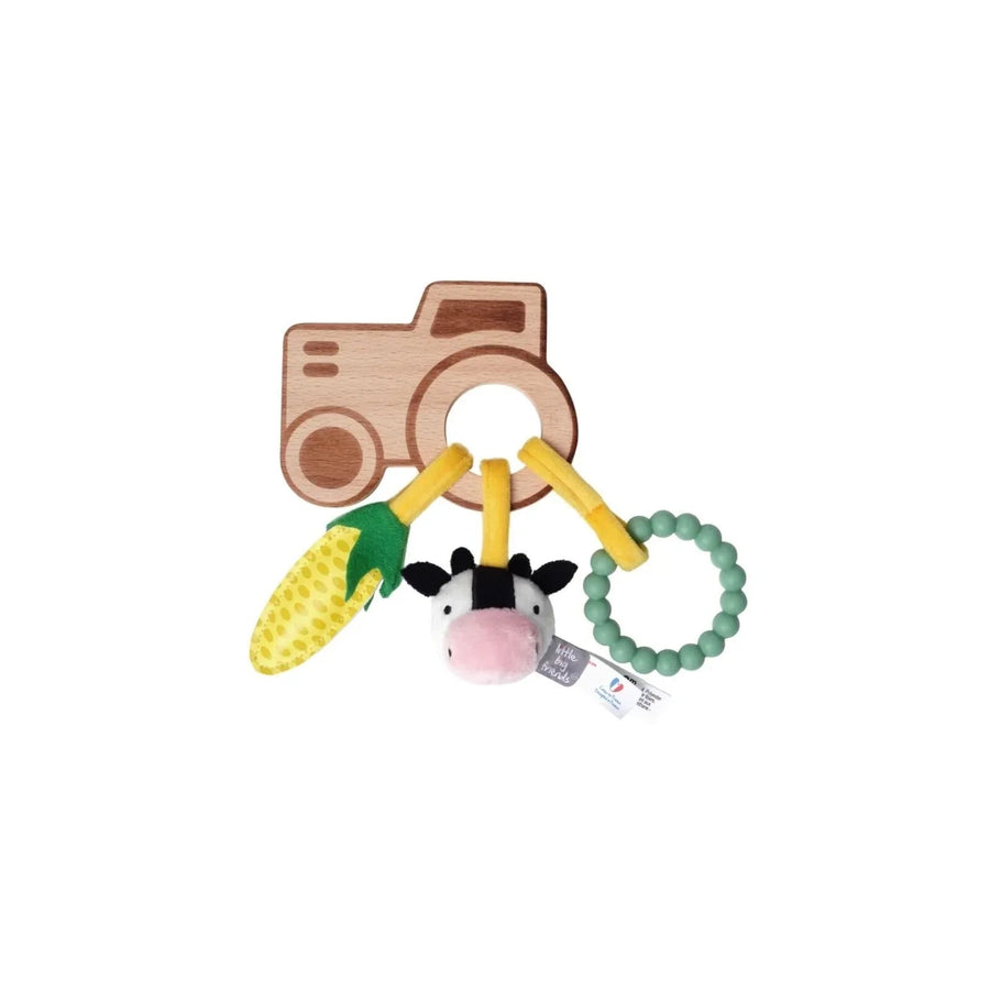 Little Big Friends Wooden Rattle - Farm - Miu Mau Collectibles