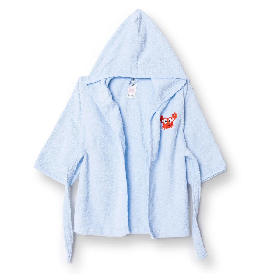 Little Dreams Boy Baby Bathrobe - Blue - Miu Mau Collectibles