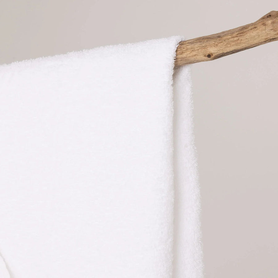 Little Dreams Boy Baby Towel - White - Miu Mau Collectibles