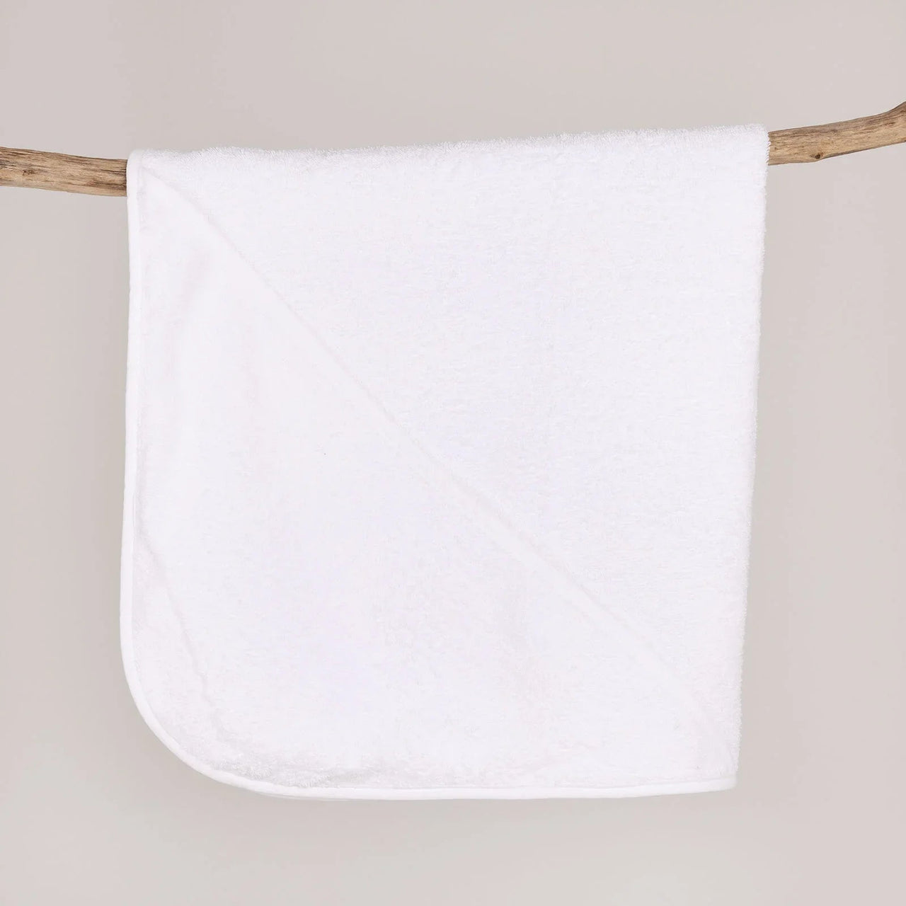 Little Dreams Boy Baby Towel - White - Miu Mau Collectibles