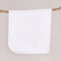 Little Dreams Boy Baby Towel - White - Miu Mau Collectibles