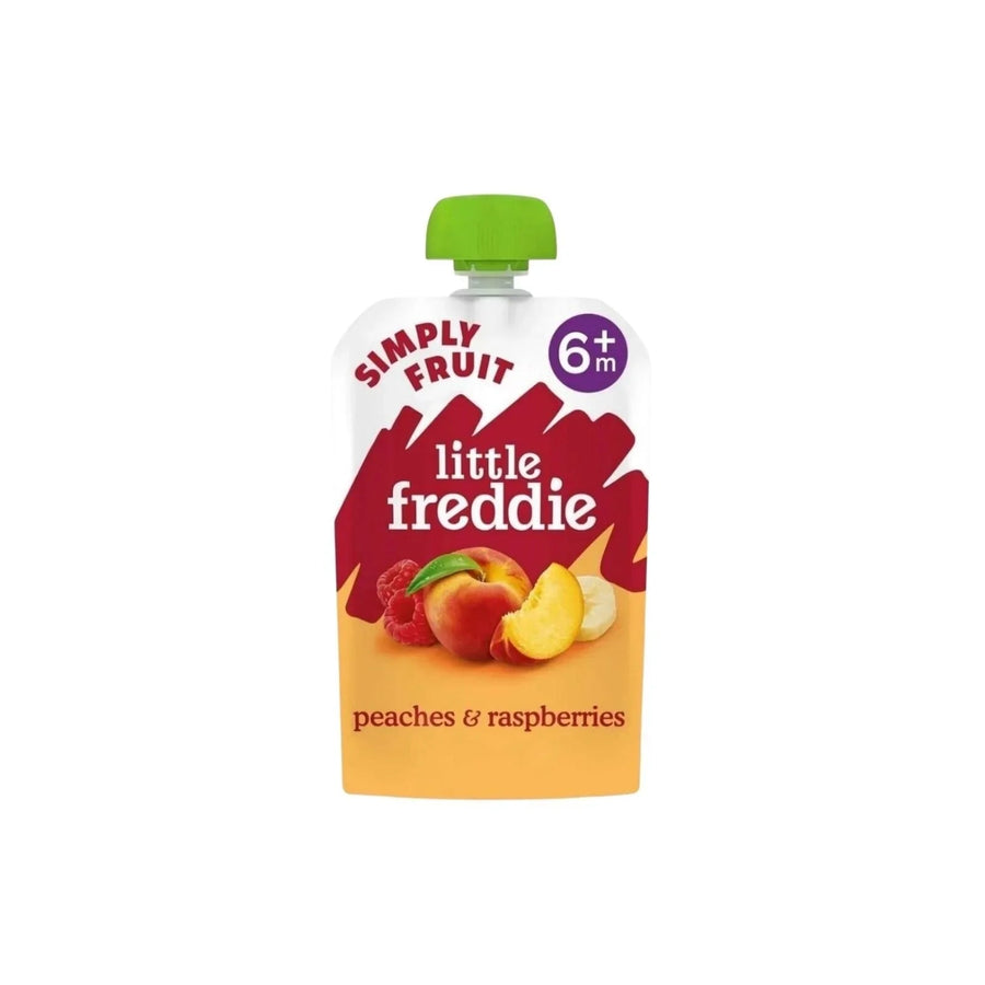 Little Freddie Organic Peaches & Raspberries Baby Food Pouch 6+ months 100g - Miu Mau Baby & Kids Store
