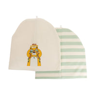 Little Plane Hello Camper Baby Boy 2 Pcs Beanies - Green - Miu Mau Collectibles