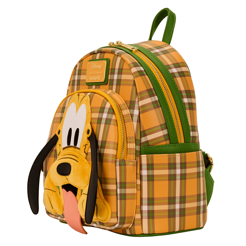 Loungefly Disney Pluto 95th Anniversary Plaid Mini Backpack - Miu Mau Collectibles