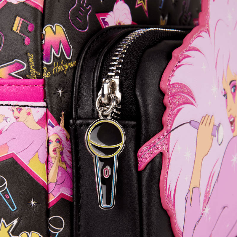 Loungefly Jem and the Holograms Glitter All - Over Print Mini Backpack - Miu Mau Collectibles