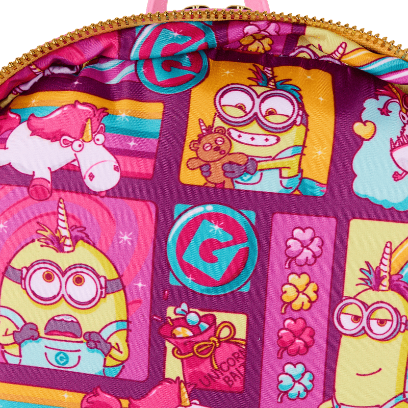 Loungefly Minions Fluffy Unicorn Rainbow Mini Backpack - Miu Mau Collectibles