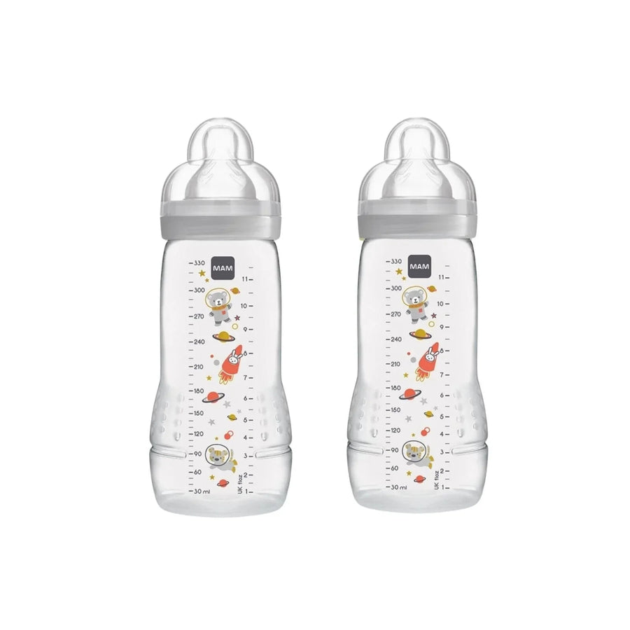 MAM Easy Active Bottle 330ml Unisex Pack of 2 Assorted - Miu Mau Collectibles