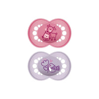 MAM Original Soother 6 - 18 months Pack of 2 - Pink - Miu Mau Baby & Kids Store