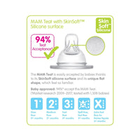 MAM SkinSoft Silicone Teat Fast Flow Pack of 2 - Miu Mau Collectibles
