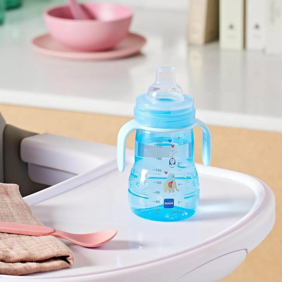 MAM Trainer Cup 2 - in - 1 220ml - Blue - Miu Mau Collectibles