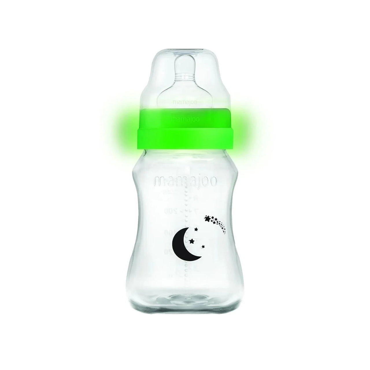 Mamajoo Anti - Colic Glow PP Baby Bottle 6+ months 250ml - Miu Mau Collectibles