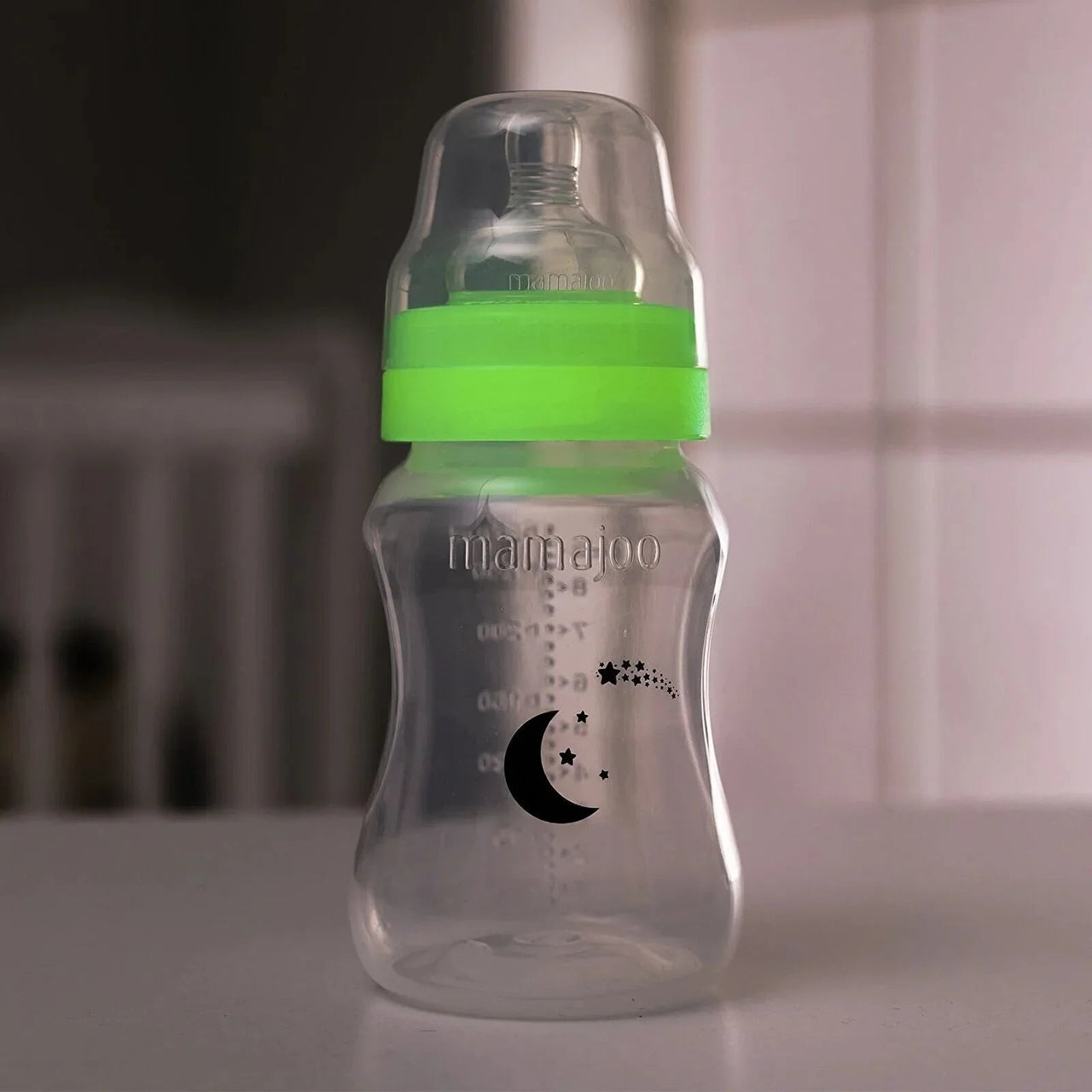 Mamajoo Anti - Colic Glow PP Baby Bottle 6+ months 250ml - Miu Mau Collectibles