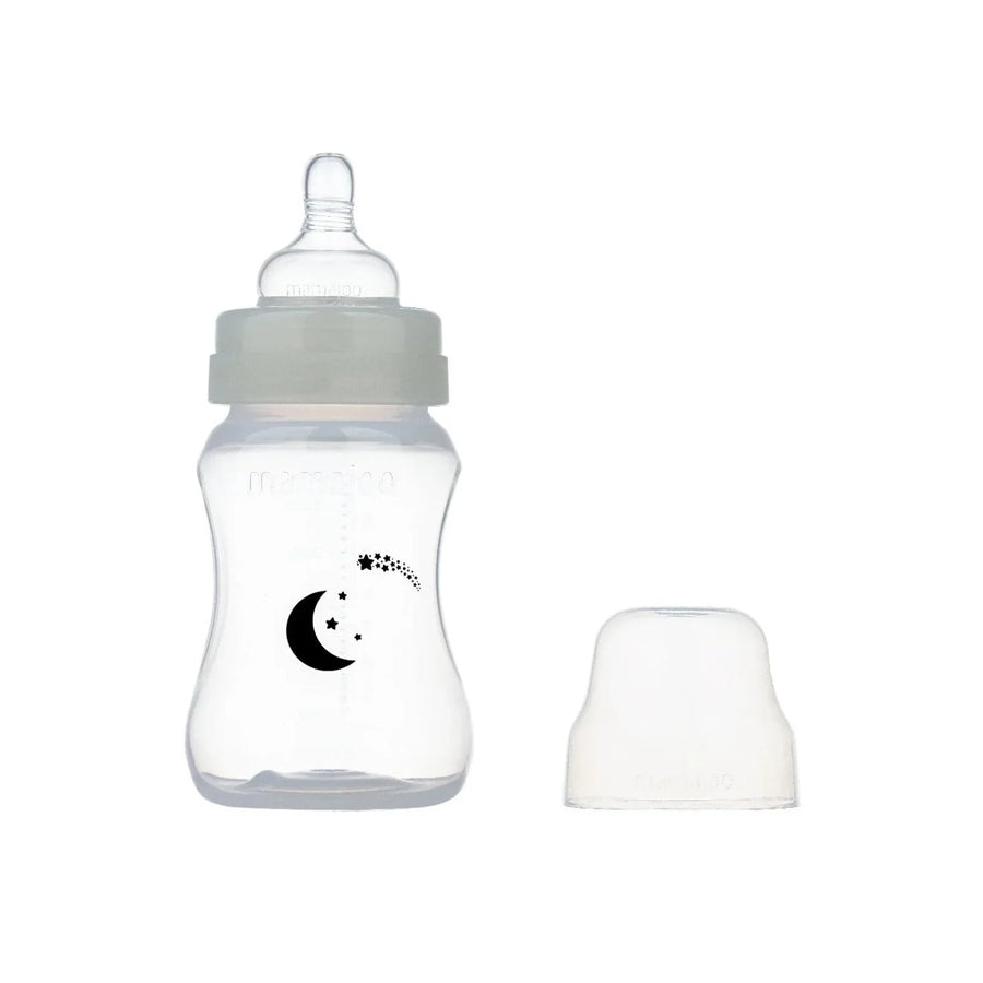 Mamajoo Anti - Colic Glow PP Baby Bottle 6+ months 250ml - Miu Mau Collectibles