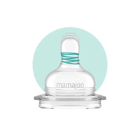 Mamajoo Anti - Colic PP Baby Bottle Slow Flow 0+ months 150ml - Silver - Miu Mau Collectibles